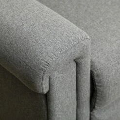 HOMCOM Recliner Sofa Couch With Easy Pull Handles And Adjustable Footrest, 3 Seater Sofa Modern Couch, Gray -Homcom GUEST 72d861c0 c6a2 48bf 8077 8ef12783192a