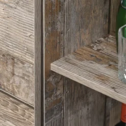 HOMCOM Freestanding Rustic Kitchen Buffet With Hutch, Pantry Storage Cabinet With Sliding Barn Door, Adjustable Shelf, Vintage Wood -Homcom GUEST 772082ed a5c6 4bb6 af95 a8c0280431c8