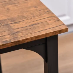 HOMCOM 5 PC Modern Counter Height Bar Table Set Compact Kitchen Table 4 Chairs Set With Footrest, Metal Legs -Homcom GUEST 7a5952e8 d99e 4c3f 9d6a fda84bd2a4b4