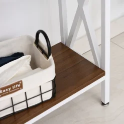 HOMCOM Industrial Style Entryway Console Table Desk With Shelf For Living Room, Or Bedroom 11 HOMCOM Industrial Style Entryway Console Table Desk With Shelf For Living Room, Or Bedroom -Homcom GUEST 88eb57de ff79 4653 9d92 834ddc52c739