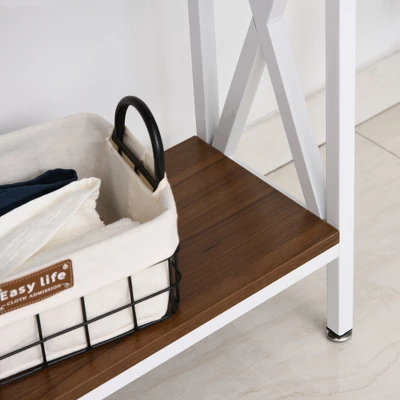 HOMCOM Industrial Style Entryway Console Table Desk With Shelf For Living Room, Or Bedroom 5 HOMCOM Industrial Style Entryway Console Table Desk With Shelf For Living Room, Or Bedroom - Image 5