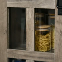 HOMCOM Sideboard Storage Cabinet, Kitchen Cupboard Buffet Server With Glass Doors, 2 Drawers & Adjustable Shelves For Living Room -Homcom GUEST 8bc6741d fd8c 49c9 b43e 3efd83052cd5