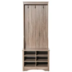 HOMCOM Coat Rack Wooden Hall Tree Storage Organizer Shoe Bench With Shoe Rack 3 Hooks For Hallway Or Living Room, Brown 7 HOMCOM Coat Rack Wooden Hall Tree Storage Organizer Shoe Bench With Shoe Rack 3 Hooks For Hallway Or Living Room, Brown -Homcom GUEST 91519c74 205b 4fa5 9c56 64515da6e616