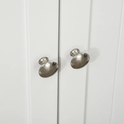 HOMCOM 41" Kitchen Pantry, 2-Door Kitchen Cabinet With 5-tier Storage Shelving, 12 Spice Racks And Adjustable Shelves For Dining Room 5 HOMCOM 41" Kitchen Pantry, 2-Door Kitchen Cabinet With 5-tier Storage Shelving, 12 Spice Racks And Adjustable Shelves For Dining Room - Image 5