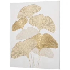 HOMCOM Hand-Painted Canvas Wall Art For Living Room Bedroom, Painting Gold Ginkgo Leaves, 39.25" X 31.5" 7 HOMCOM Hand-Painted Canvas Wall Art For Living Room Bedroom, Painting Gold Ginkgo Leaves, 39.25" X 31.5" -Homcom GUEST 9327be15 d367 4c5f 9987 ed9ac4b65c1c