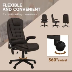 HOMCOM High-Back Massage Office Chair, Heated Reclining Computer Chair With Remote -Homcom GUEST 95749fe6 8752 431b b9c5 625b50aef4c5