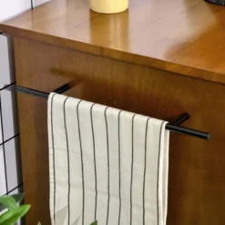 HOMCOM Modern Kitchen Island On Wheels, Rolling Serving Cart With Drawer, Storage Cabinet, And 2 Towel Racks For Dining Room, Brown 8 HOMCOM Modern Kitchen Island On Wheels, Rolling Serving Cart With Drawer, Storage Cabinet, And 2 Towel Racks For Dining Room, Brown -Homcom GUEST 9693e5e9 7356 42f5 b116 bab68daebd62