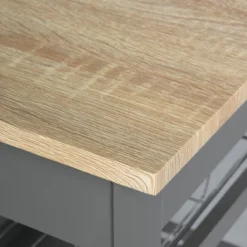 HOMCOM Mobile Rolling Kitchen Island Trolley Serving Cart With Underneath Drawer & Slide-Out Wire Storage Basket, Grey 11 HOMCOM Mobile Rolling Kitchen Island Trolley Serving Cart With Underneath Drawer & Slide-Out Wire Storage Basket, Grey -Homcom GUEST 98ba6458 279d 48ff a11b cfed82aba23d