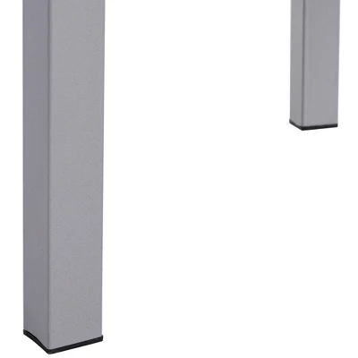 HOMCOM 5 Piece Modern Rectangular Dining Room Table Set With 4 Metal Frame Chairs For Kitchen, Breakfast Nook, Dinette 5 HOMCOM 5 Piece Modern Rectangular Dining Room Table Set With 4 Metal Frame Chairs For Kitchen, Breakfast Nook, Dinette - Image 5