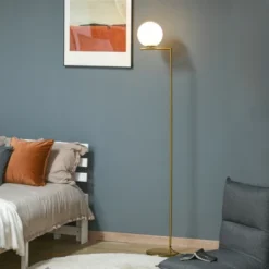 HOMCOM Metal Floor Lamp, Standing Light With 350° Adjustable Lampshade For Living Room, Bedroom, Office -Homcom GUEST 9c54b8aa 2fa8 4b7d 8536 473445a25341
