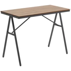 HOMCOM Industrial Bar Table With Steel Frame, Counter Height Table Pub Table For Kitchen Dining Room Cafe, Brown/Black -Homcom GUEST a0dee1f8 e386 4fce b3ff b4a1cd7ca570