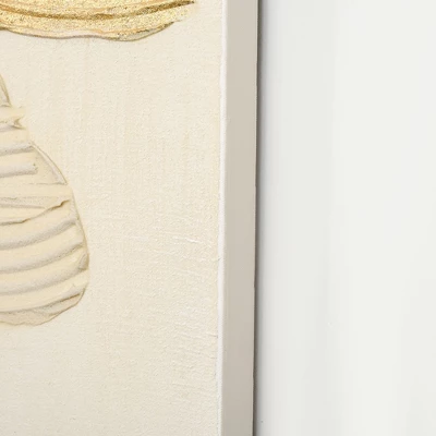 HOMCOM Hand-Painted Canvas Wall Art For Living Room Bedroom, Painting Gold Ginkgo Leaves, 39.25" X 31.5" 5 HOMCOM Hand-Painted Canvas Wall Art For Living Room Bedroom, Painting Gold Ginkgo Leaves, 39.25" X 31.5" - Image 5