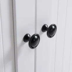 HOMCOM Fluted-Style Wooden Kitchen Island, Storage Cabinet W/ Drawer, Open Shelving, And Interior Shelving For Dining Room -Homcom GUEST a46f2ec7 bb92 48f1 aa28 b0a95914b8d0