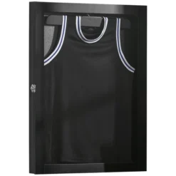 HOMCOM 24" X 32" Jersey Display Case, Memorabilia Acrylic Shadow Box With And Hanger, Black -Homcom GUEST a56324c3 6795 4429 be3c 842da5146380