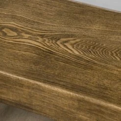 HOMCOM Garden Bench With Metal Legs, Rustic Wood Effect Concrete Dining Bench, Indoor Or Outdoor Use For Patio, Park, Porch And Lawn, Natural & Black -Homcom GUEST a63500e8 85b1 4434 a361 6dd368d61b9f