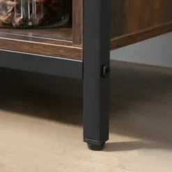 HOMCOM Industrial Sideboard, Buffet Cabinet With Sliding Barn Doors, Storage Cabinets And Adjustable Shelves For Living Room, Home Bar, Rustic Brown 9 HOMCOM Industrial Sideboard, Buffet Cabinet With Sliding Barn Doors, Storage Cabinets And Adjustable Shelves For Living Room, Home Bar, Rustic Brown -Homcom GUEST a854099d bae6 4ec9 85a1 5028144dc488