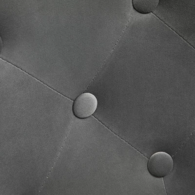 HOMCOM Modern Makeup Vanity Chair Round Tufted Swivel Accent Chair With Chrome Frame Height Adjustable For Living Room 5 HOMCOM Modern Makeup Vanity Chair Round Tufted Swivel Accent Chair With Chrome Frame Height Adjustable For Living Room - Image 5