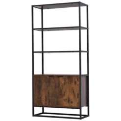 HOMCOM Shelves For Storage, Cabinet Bookcase With 3 Open Shelf, Tall Organizer Multifunctional Rack For Living Room -Homcom GUEST a961c3c9 6319 497f bb48 8a3f338b639d