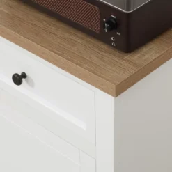 HOMCOM Sideboard Buffet Cabinet With Storage Drawers, 2 Door Kitchen Storage Cabinet With Adjustable Shelves, Coffee Bar For Living Room, White -Homcom GUEST abd66894 f92e 4182 9eed 6d34cc50806e