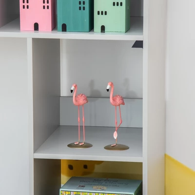 HOMCOM 47" Kids Reading Nook Organizer, Freestanding 15-Cubby Bookcase Storage Cabinet With Cushioned Seat For Toys, Books, Clothes 5 HOMCOM 47" Kids Reading Nook Organizer, Freestanding 15-Cubby Bookcase Storage Cabinet With Cushioned Seat For Toys, Books, Clothes - Image 5