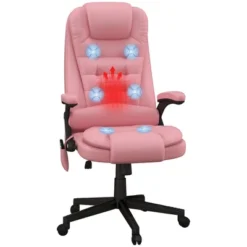 HOMCOM High-Back Massage Office Chair, Heated Reclining Computer Chair With Remote -Homcom GUEST b0ae8318 8ceb 46b4 a88b 58a654454a3c