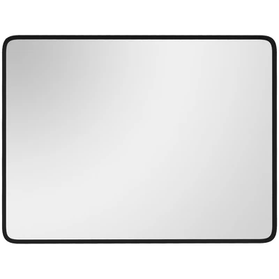 HOMCOM Aluminum Frame Wall Mounted Mirror, Decorative Rectangular Wall Mirror (Horizontal/Vertical) 3 HOMCOM Aluminum Frame Wall Mounted Mirror, Decorative Rectangular Wall Mirror (Horizontal/Vertical) - Image 3