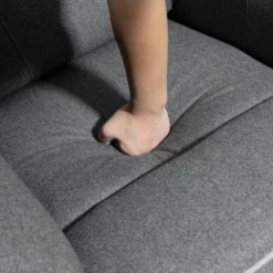 HOMCOM Manual Recliner Armchair With Thick Padded Headrest, Back And Footrest And Adjustable 150 Degree Angle, Gray -Homcom GUEST b600c101 e7e0 4754 8c1c 030c9d7e4a1a