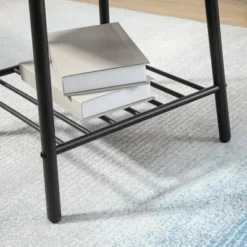HOMCOM Side Table With 2-Tier Storage, End Table With Metal Frame For Living Room -Homcom GUEST bb87061e 9091 4b04 adb8 22fafe134055