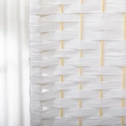 HOMCOM Room Divider, Folding Privacy Screen, 5.6' Room Separator, Wave Fiber Freestanding Partition Wall Divider -Homcom GUEST c18751fa 5f51 444d 8d7d 3e400fb30da6