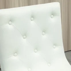 HOMCOM Bar Stools Set Of 2, Swivel Bar Chairs, 25.5" High Fabric Tufted Breakfast Barstools For Kitchen Counter, Cream White -Homcom GUEST c6894d97 b617 48f0 a8ab de2d9f3bba9e