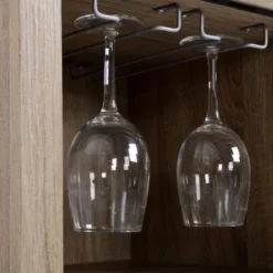 HOMCOM Sideboard With Sliding Glass Door, Wine Cabinet, Coffee Bar Cabinet For Liquor And Glasses, 6-bottle Wine Rack And Stemware Racks, Brown 9 HOMCOM Sideboard With Sliding Glass Door, Wine Cabinet, Coffee Bar Cabinet For Liquor And Glasses, 6-bottle Wine Rack And Stemware Racks, Brown -Homcom GUEST c8543d7f 4cd8 41a5 8a85 45c077c7189f