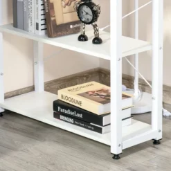 HOMCOM L-Shaped Computer Desk Home Office Corner Desk Study Workstation Table With With Wide Desktop, 2 Side Shelves, Steel Frame 10 HOMCOM L-Shaped Computer Desk Home Office Corner Desk Study Workstation Table With With Wide Desktop, 2 Side Shelves, Steel Frame -Homcom GUEST c8a04661 d88a 41a6 bd1f 4d20f8424ca5