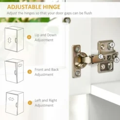 HOMCOM 67" Buffet With Hutch, Modern Kitchen Pantry, Freestanding Storage Cabinet With Framed Glass Doors, Shelves And Drawers, White 10 HOMCOM 67" Buffet With Hutch, Modern Kitchen Pantry, Freestanding Storage Cabinet With Framed Glass Doors, Shelves And Drawers, White -Homcom GUEST ca83c826 c300 4b2b bdd8 91dd5c7ae82e