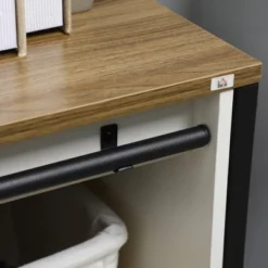 HOMCOM Buffet Cabinet, Farmhouse Sideboard, Coffee Bar Cabinet With Adjustable Shelf, Sliding Barn Door For Kitchen And Living Room -Homcom GUEST cb367226 d821 4bc1 bf2c 394d1b356a9b