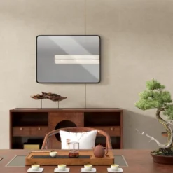 HOMCOM Aluminum Frame Wall Mounted Mirror, Decorative Rectangular Wall Mirror (Horizontal/Vertical) 9 HOMCOM Aluminum Frame Wall Mounted Mirror, Decorative Rectangular Wall Mirror (Horizontal/Vertical) -Homcom GUEST cbc5114c a448 4c18 94af 0b5531588794