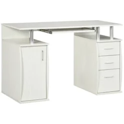 HOMCOM 47" Computer Desk With Keyboard Tray And Storage Drawers, Home Office Workstation Table With Storage Shelves 13 HOMCOM 47" Computer Desk With Keyboard Tray And Storage Drawers, Home Office Workstation Table With Storage Shelves -Homcom GUEST d3d95201 5e90 46d8 a64b a9c9782f73c7