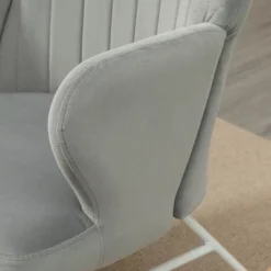 HOMCOM Accent Rocking Chairs, Upholstered Nursery Glider Rocker, Modern Armchair, Wingback Chair For Living Room And Bedroom, Gray -Homcom GUEST d5d7b66d de61 414b 9654 f3dfe042edc8