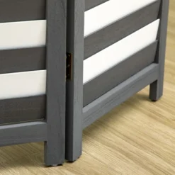 HOMCOM 5.6' 4 Panel Room Divider Folding Privacy Screen Panel, Louvred Freestanding Privacy Divider, White / Grey 8 HOMCOM 5.6' 4 Panel Room Divider Folding Privacy Screen Panel, Louvred Freestanding Privacy Divider, White / Grey -Homcom GUEST d7eb47df fcff 4d1b 912d 39b84d82b0f1