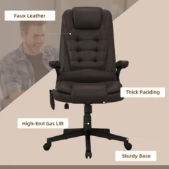 HOMCOM High-Back Massage Office Chair, Heated Reclining Computer Chair With Remote -Homcom GUEST dabea37c 8df4 4fa9 bc36 f6dbbc0eab79