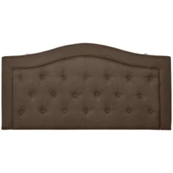 HOMCOM Upholstered Headboard, Button Tufted Bedhead Board, Home Bedroom Decoration For Full-Sized Beds, Brown -Homcom GUEST db24e9eb 0688 483d 8fc4 8a2af153a058