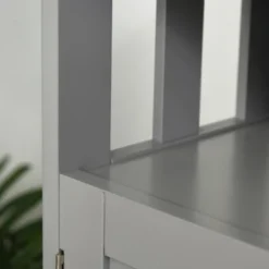 HOMCOM Kitchen Sideboard, Buffet Cabinet, Wooden Storage Console Table With 2-Level Cabinet And Open Shelf, Gray -Homcom GUEST ddc0a962 5e2e 45d8 afa9 a6a8fdcbd5ea