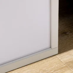 HOMCOM Modern Floor Lamp With Shelves & Dual Ambient Lighting, Tall Standing Lamp For Living Room, Bedroom, Fabric Lampshade, White -Homcom GUEST e4fd4d43 04cc 4837 b9fa 8900910a5c9c