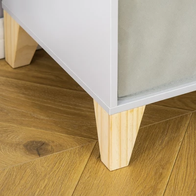 HOMCOM 47" Kids Reading Nook Organizer, Freestanding 15-Cubby Bookcase Storage Cabinet With Cushioned Seat For Toys, Books, Clothes 4 HOMCOM 47" Kids Reading Nook Organizer, Freestanding 15-Cubby Bookcase Storage Cabinet With Cushioned Seat For Toys, Books, Clothes - Image 4