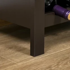 HOMCOM Modern Wine Rack, Storage Cabinet With 16-Bottle Wine Holder And Drawer For Living Room Or Home Bar, Dark Brown -Homcom GUEST e69c3644 95be 4d40 a47f 7379c646277e