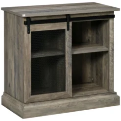 HOMCOM Farmhouse Kitchen Sideboard, Buffet Cabinet With Sliding Barn Door And Adjustable Shelves For Living Room 13 HOMCOM Farmhouse Kitchen Sideboard, Buffet Cabinet With Sliding Barn Door And Adjustable Shelves For Living Room -Homcom GUEST e710bbf1 06eb 4f84 aed3 260f666b99fa