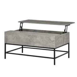 HOMCOM Modern Lift Top Coffee Table With Hidden Storage Compartment And Steel Legs For Living Room, Reception Room -Homcom GUEST ebbe7a95 5438 418f 915e 6405506d71e7
