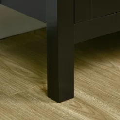 HOMCOM Modern Kitchen Sideboard, Buffet Table With Removable Wine Rack, Tempered Glass Door Cabinet And Adjustable Shelves For Living Room, Kitchen, Entryway, Black -Homcom GUEST ee6d3783 7407 4032 a6f8 9602e6cf4429