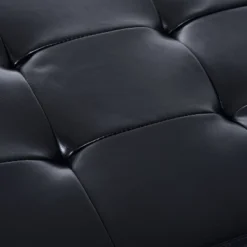 HomCom 44" Tufted Faux Leather Ottoman Storage Bench With Shoe Rack -Homcom GUEST f480ddbe 3e51 42d0 9012 6c7fdf381f58