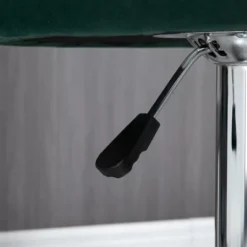 HOMCOM Adjustable Bar Stools Set Of 2, Velvet Kitchen Stool, Upholstered Counter Height Barstool With Swivel Seat, Wing Back, ‎Dark Green -Homcom GUEST f6492941 3863 43dc 9faf a485ab144105