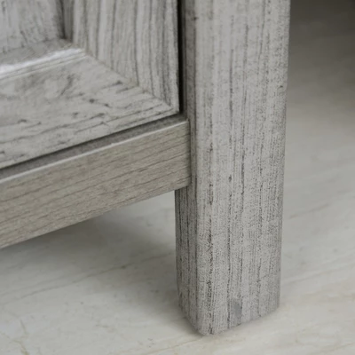 HOMCOM Retro Style 2-Drawer Lateral File Cabinet Chest With Hanging Bars, Wooden Documents Storage For Letter/Legal Size, Gray 5 HOMCOM Retro Style 2-Drawer Lateral File Cabinet Chest With Hanging Bars, Wooden Documents Storage For Letter/Legal Size, Gray - Image 5